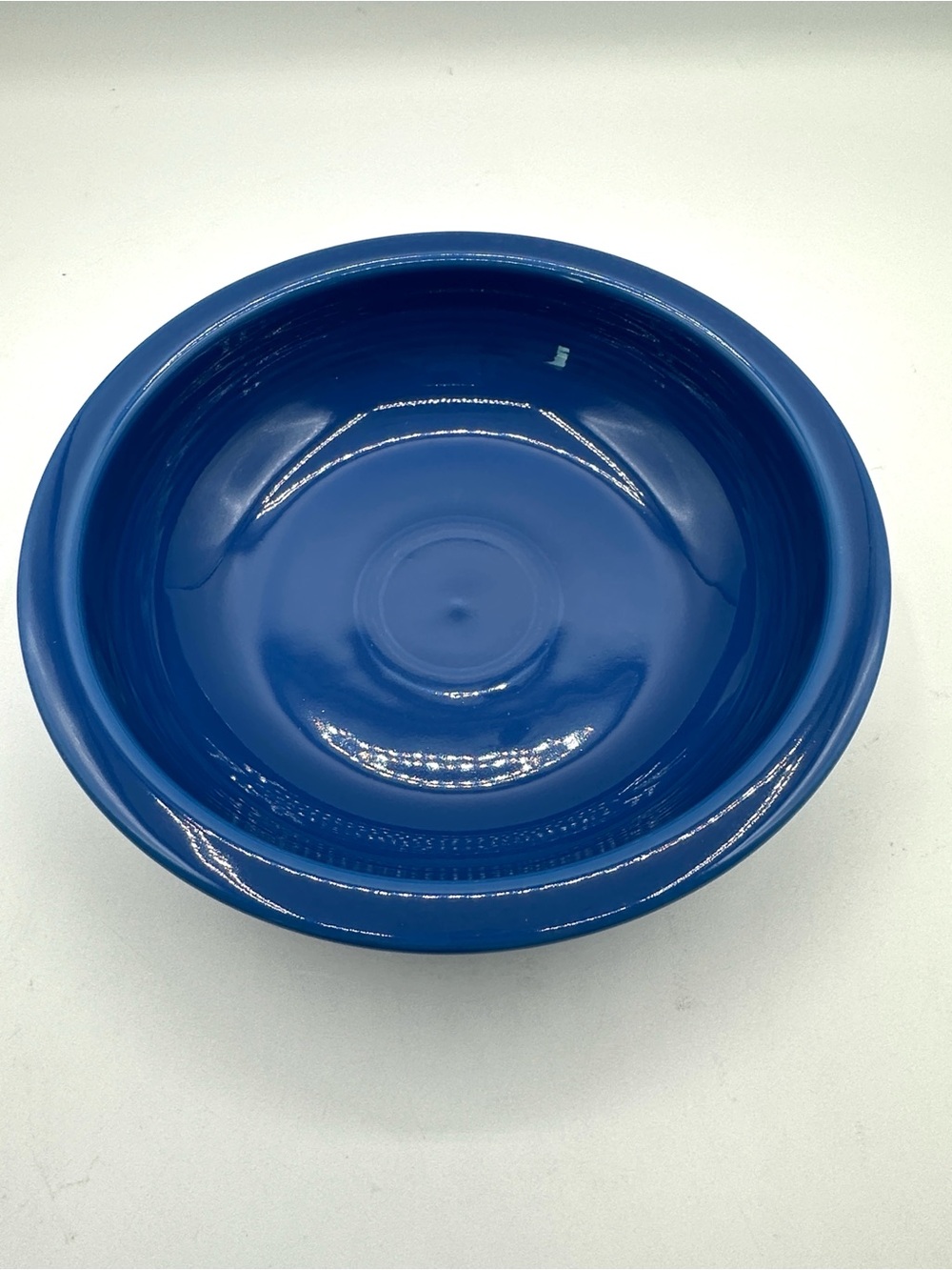 Fiesta 8.25” Bowl. Classic rim, darker Blue Pasta bowl - Picture 2 of 8
